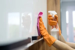 تنظيف بعد التشطيب